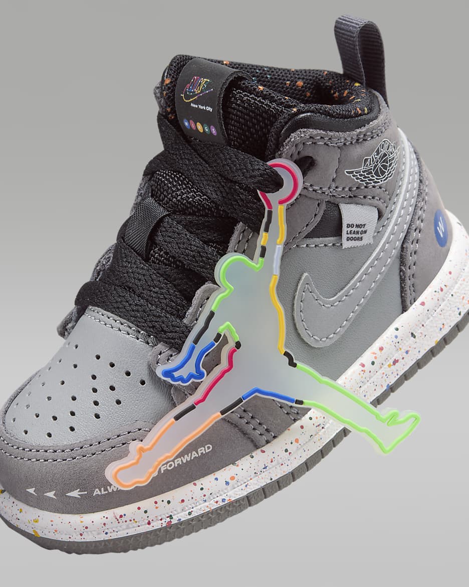 Jordan 1 Mid Wings Baby Toddler Shoes. Nike